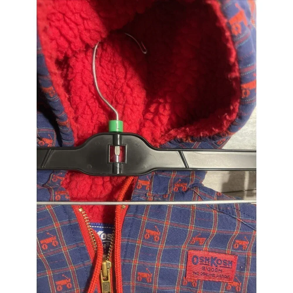 Vintage Oshkosh B’Gosh 24 month boys coat red & blue